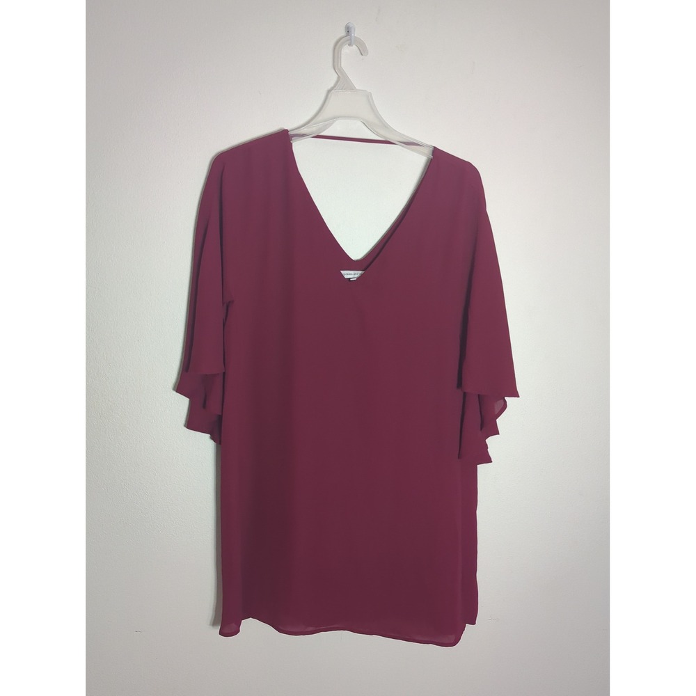 Cupcakes and Cashmere Womens Dress Suki Cape Trapeze Christmas Holiday Medium